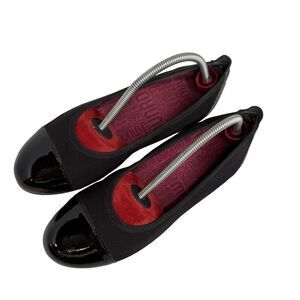 Munro Slip-On Loafer Shoes Size 6M Traveler Black Stretch Fabric Made In USA